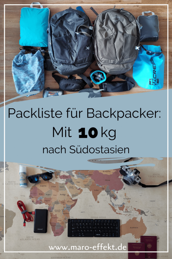 Packliste Südostasien Pinterest