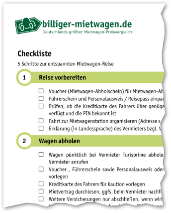 Portugal Westküste Checkliste