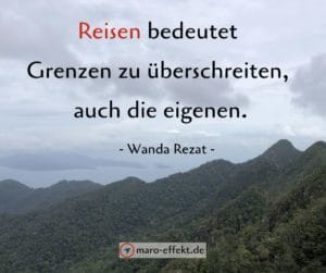 Reise Sprüche zum Teilen - Wanda Rezat Grenzen